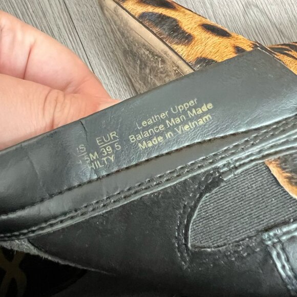 Sam Edelman Hilty Leopard Print Calf Hair Pointed Toe Ankle Boot Size W9.5 - Picture 6 of 6